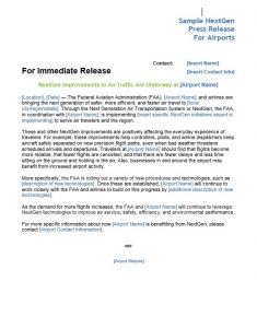 image of press release