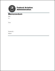 FAA Memo