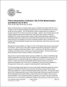 FAA RTTF Section 136
