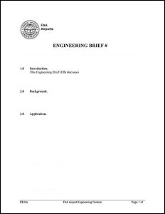 FAA Engineering Brief