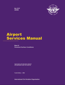 ICAO 9137 Pavement Surface Conditions