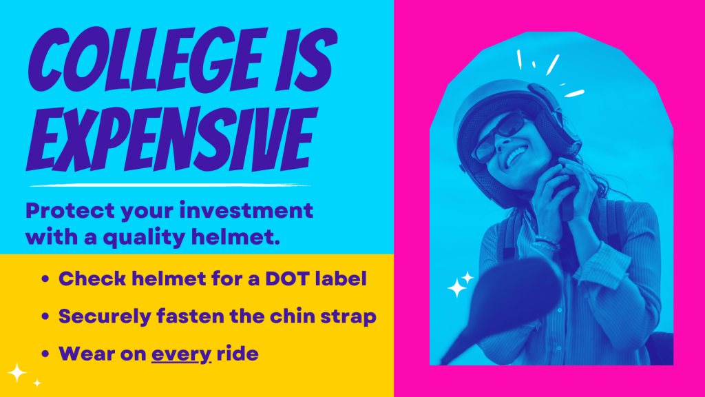 Social media graphic that depicts costs of not obeying moped laws