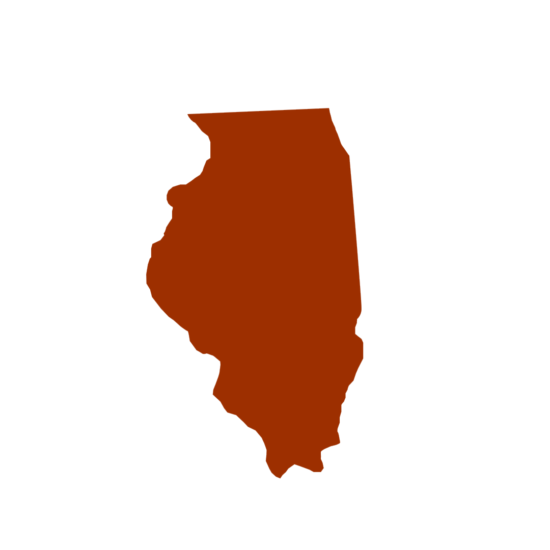 Vector graphic of Illinois