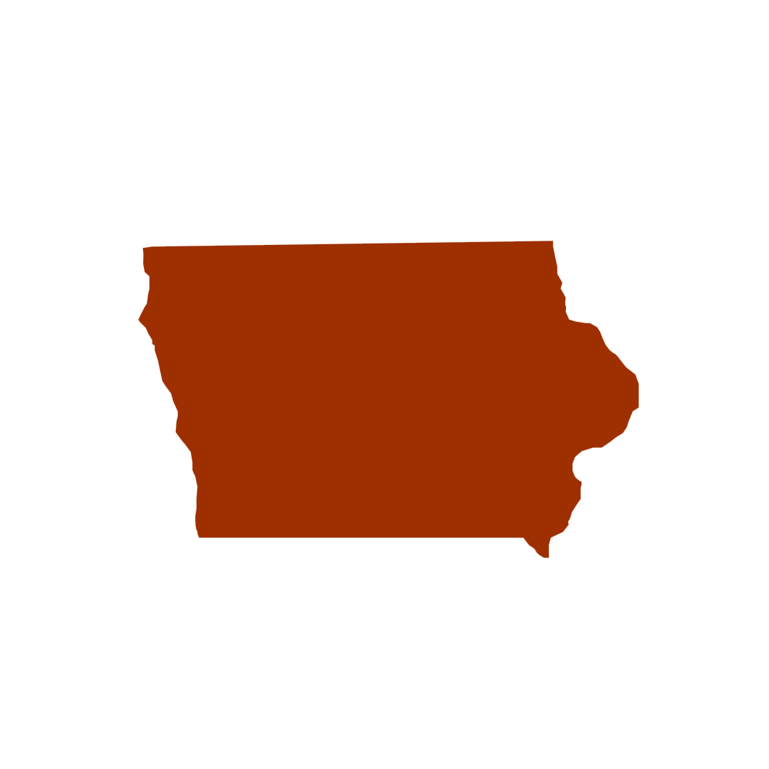 Vector graphic of Iowa