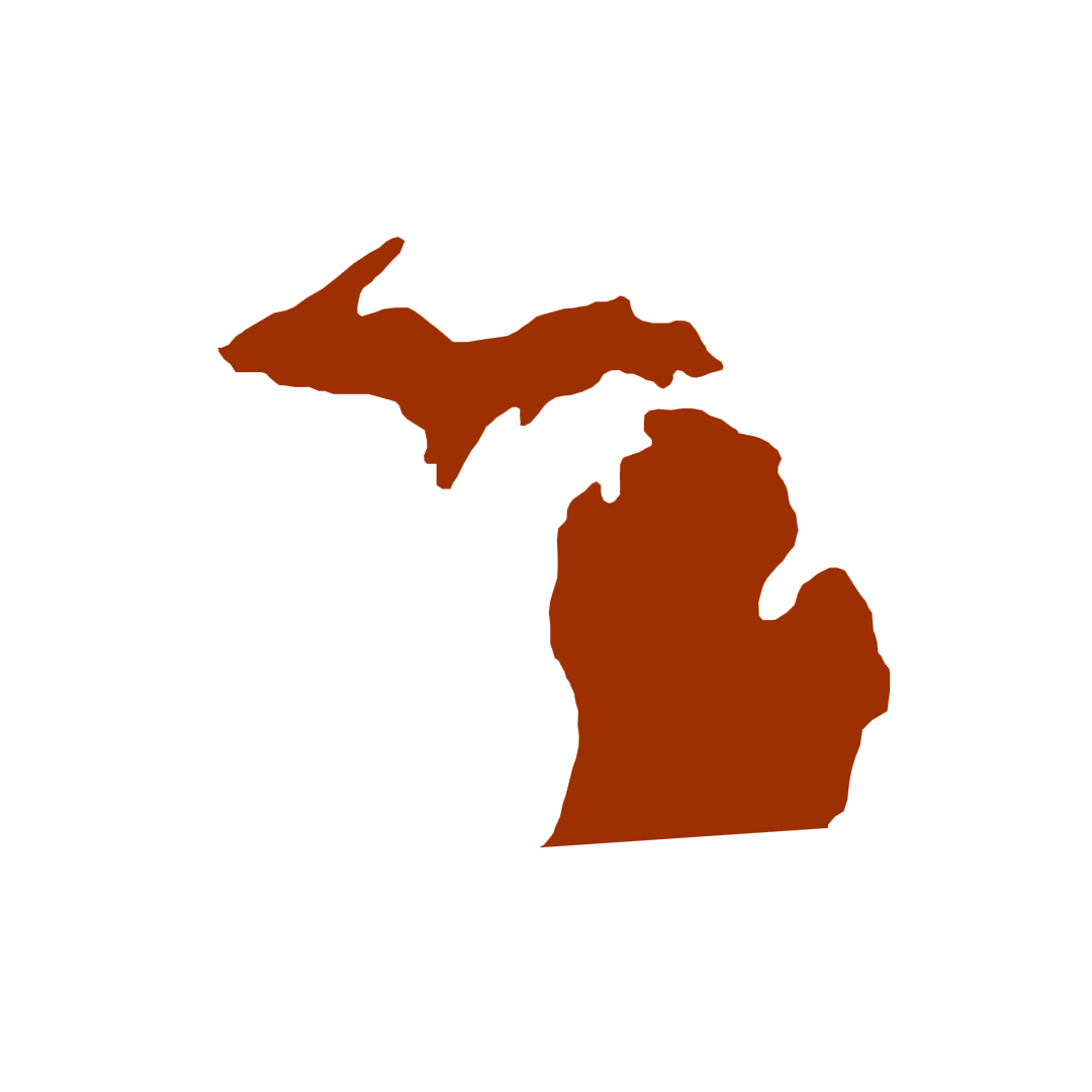 Vector graphics of Michigan