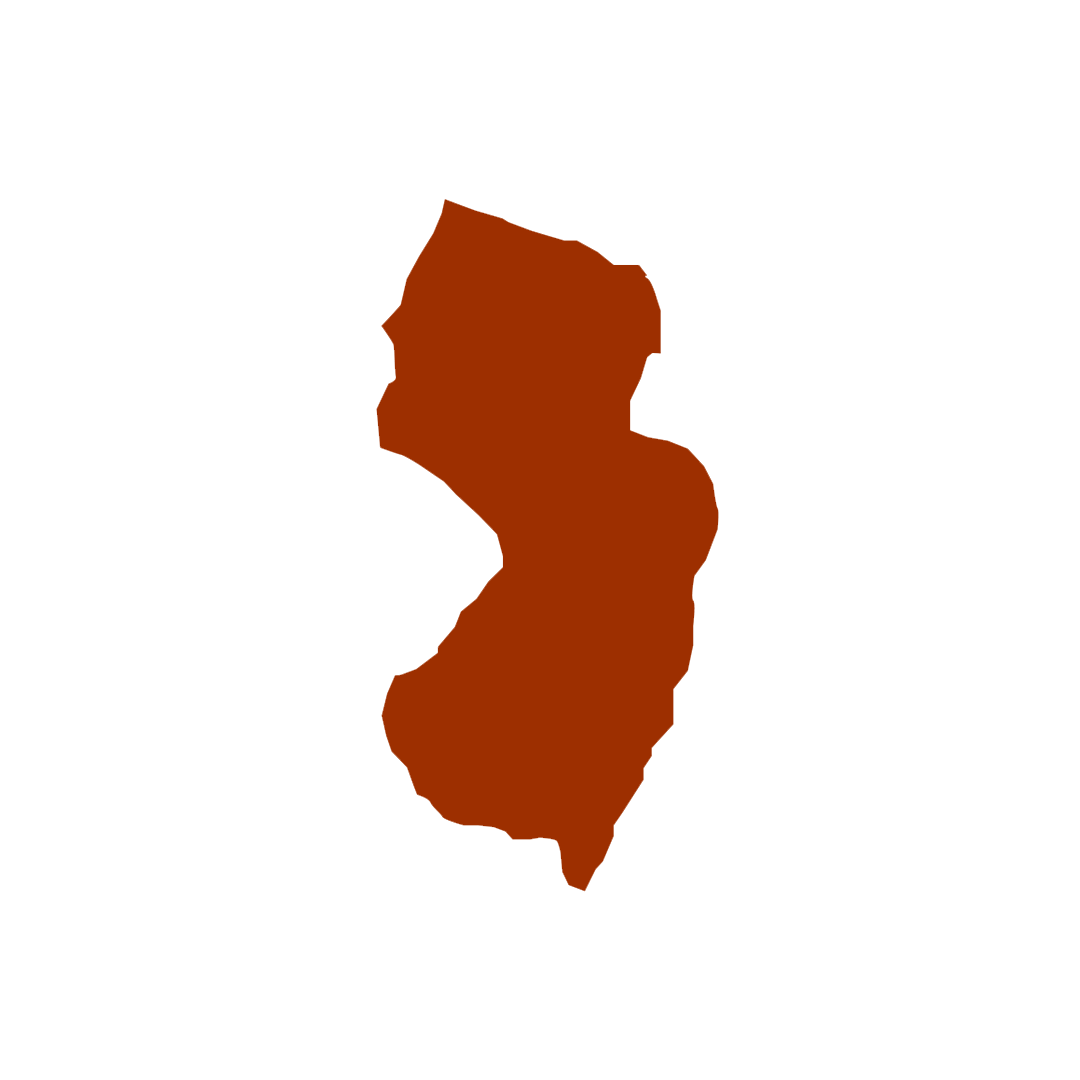 Visual graphic of New Jersey