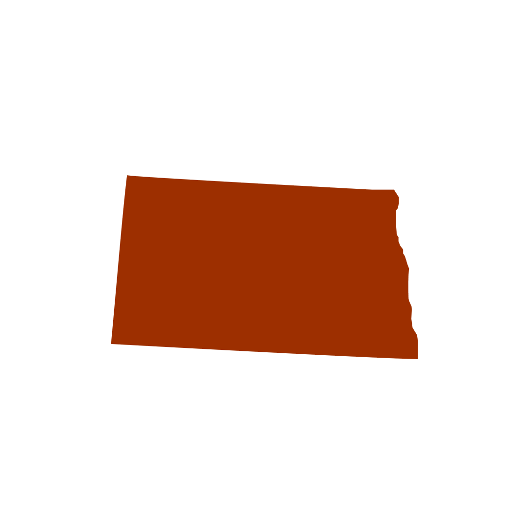 Vector graphic of North Dakota