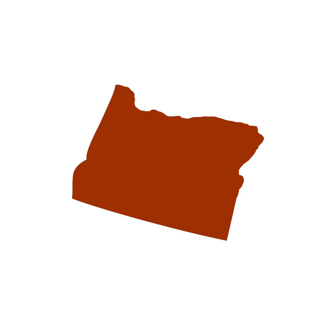 Vector graphic of Oregon