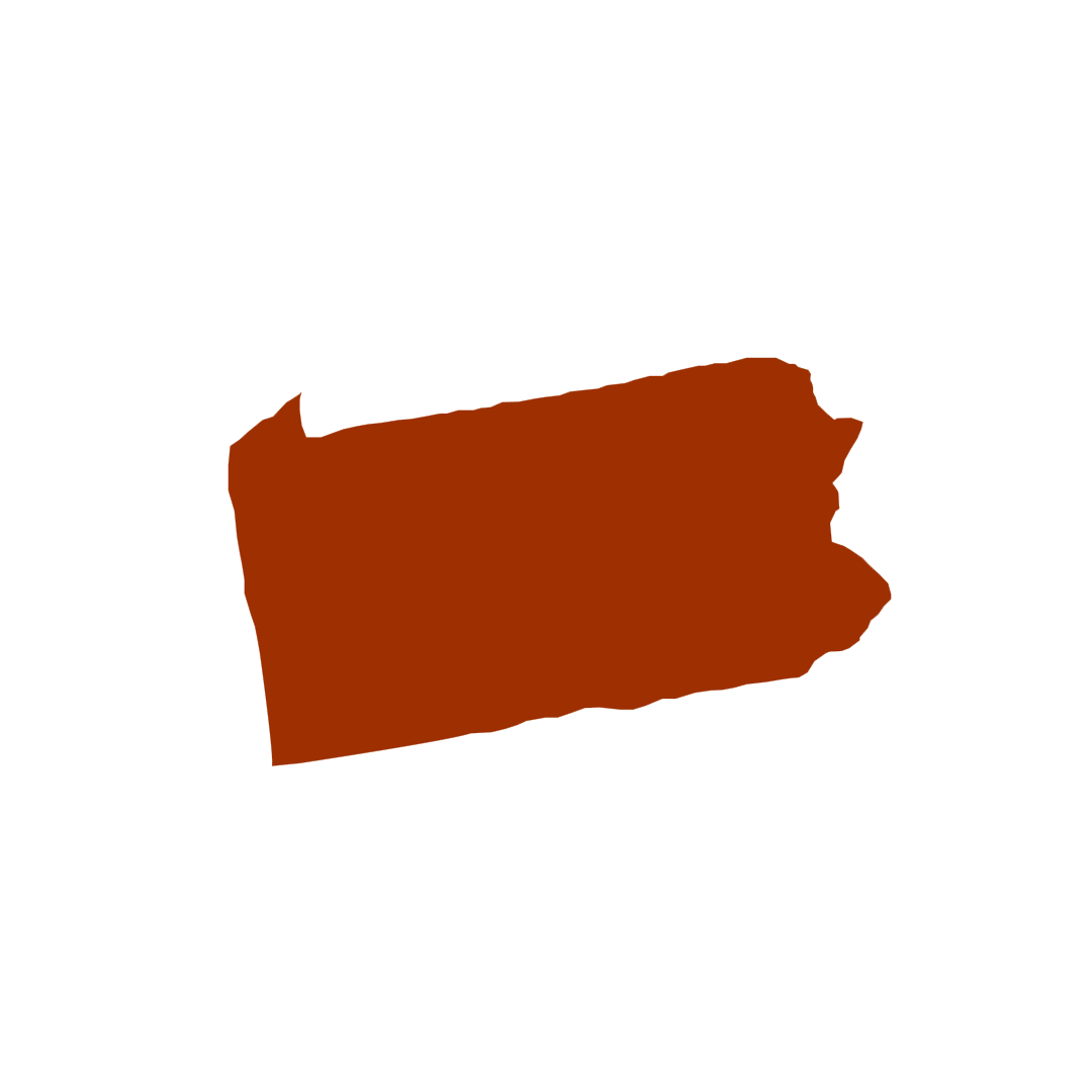 Vector graphic of Pennsylvania