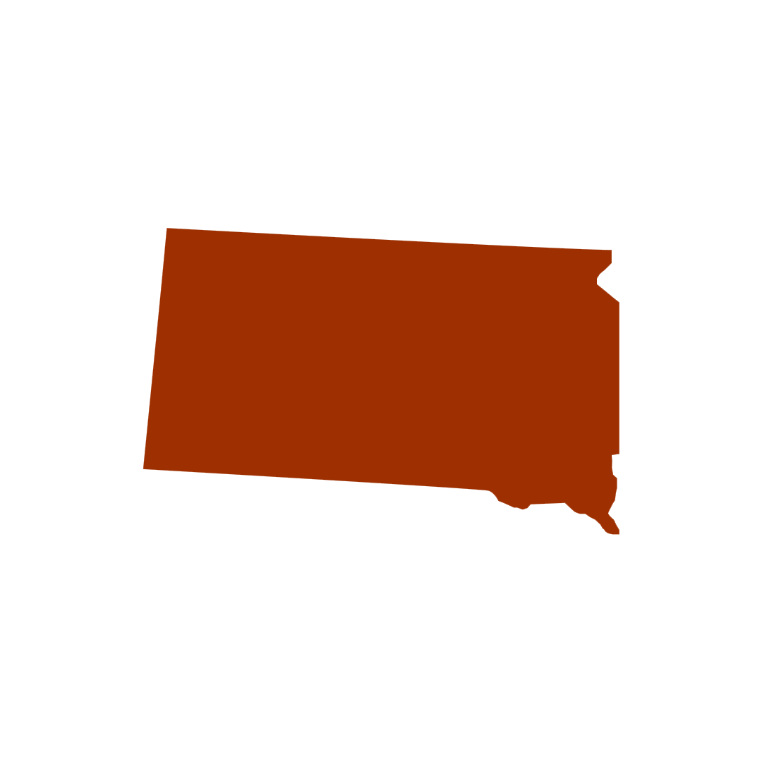 Vector graphic of South Dakota